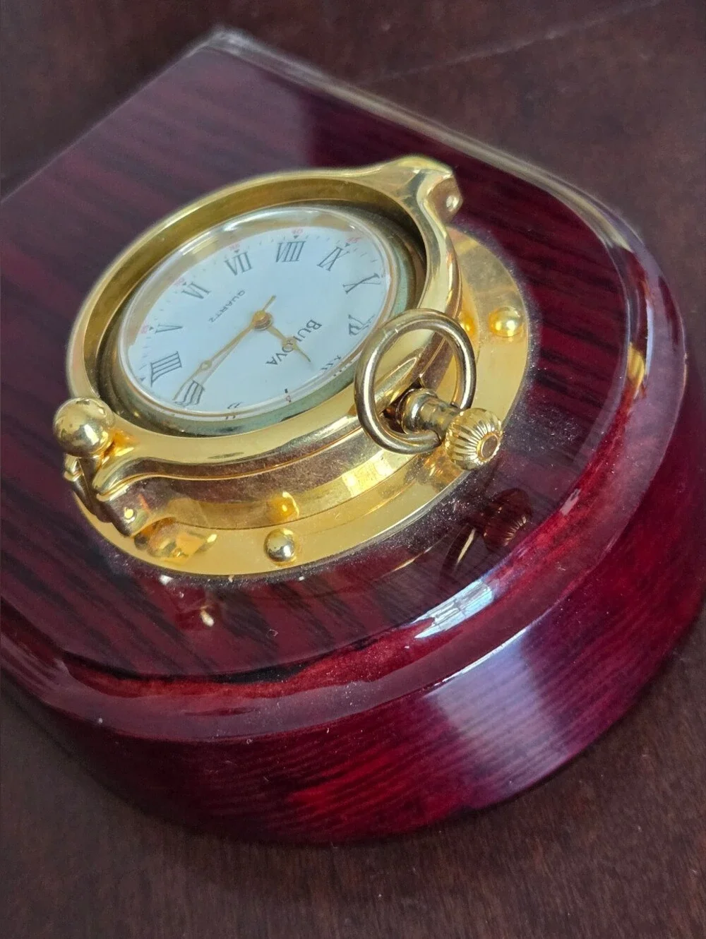 Bulova Miniature Collectible Clock Watch